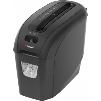 Rexel Prostyle+5 - Destructora de papel, corte en partículas, destruye hasta 10 hojas, papelera de 7,5 litros