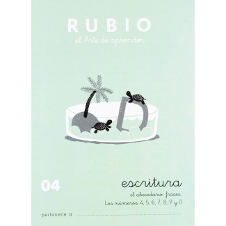 Rubio C-04 - Cuaderno de caligrafía Nº 04