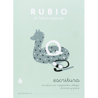 Rubio C-6 - Cuaderno de caligrafía Nº 6