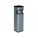 Sie 403-G - Cenicero papelera metálico, color gris metálico
