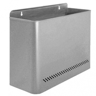 Sie 99-G - Papelera metálica de pared, 11 litros, color gris