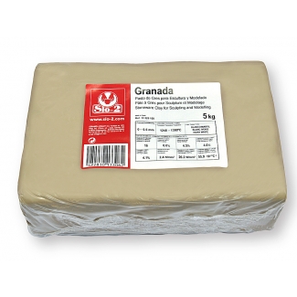 Sio-2 13320100 - Pasta para modelar gres, paquete de 5 kg