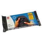 Sio-2 Plus 2132001000 - Arcilla para modelar, paquete de 500 g, color negro