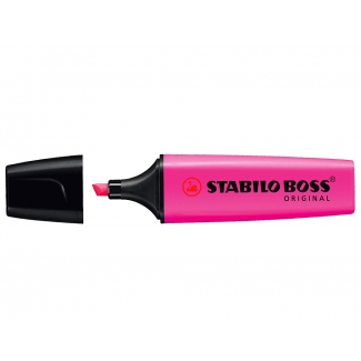 Stabilo Boss 70/58 - Rotulador fluorescente, punta biselada, color magenta