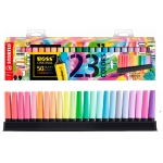 Stabilo Boss 7023-01-5 - Rotulador fluorescente, punta biselada, colores surtidos, blíster de 23 unidades