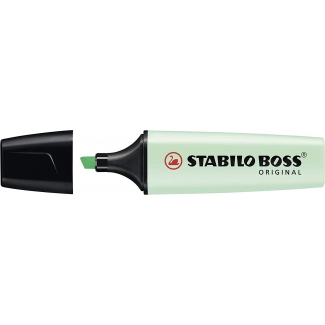 Stabilo Boss Pastel 70/116 - Rotulador fluorescente, punta biselada, color verde menta pastel