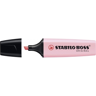Stabilo Boss Pastel 70/129 - Rotulador fluorescente, punta biselada, color rosa pastel