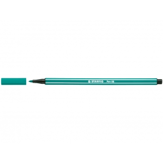 Stabilo Pen 68/36 - Rotulador acuarelable, punta redonda de 1 mm, color verde esmeralda