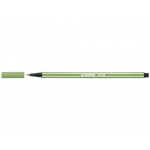 Stabilo Pen 68/43 - Rotulador acuarelable, punta redonda de 1 mm, color verde hoja