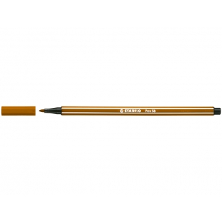 Stabilo Pen 68/45 - Rotulador acuarelable, punta redonda de 1 mm, color marrón