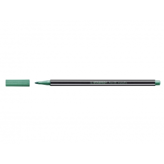 Stabilo Pen 68/836 - Rotulador acuarelable, punta redonda de 1 mm, color verde metalizado