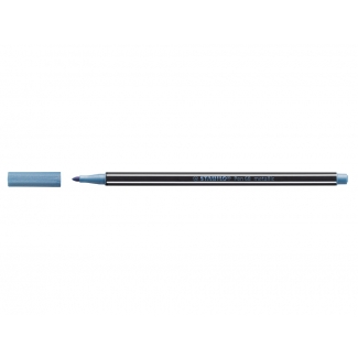Stabilo Pen 68/841 - Rotulador acuarelable, punta redonda de 1 mm, color azul metalizado