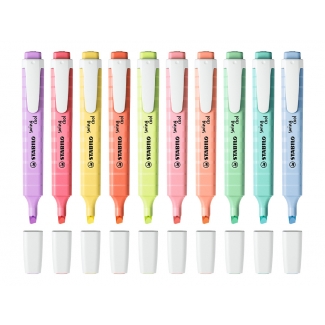 Stabilo Swing Cool 275/18-01-5 - Rotulador fluorescente, punta biselada, bolsa de 15 rotuladores, colores pastel surtidos