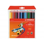Stabilo Trio 203/18-01 - Lápices de colores, caja de 18 colores