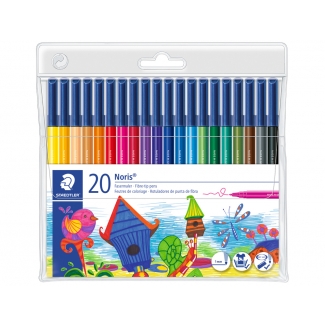 Staedtler Noris Club 326 - Rotuladores de colores, caja de 20 colores