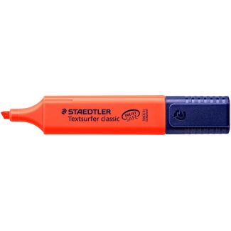 Staedtler Textsurfer Classic 364-2 - Rotulador fluorescente, punta biselada, color rojo