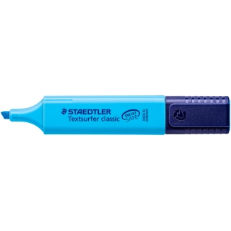 Staedtler Textsurfer Classic 364-3 - Rotulador fluorescente, punta biselada, color azul