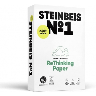 Steinbeis Nº 1 - Papel reciclado, A4, 80 gramos, paquete de 500 hojas