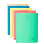 Exacompta 47970E - Subcarpeta de cartulina reciclada, folio, 210g/m2, colores surtidos, con bolsa y solapa