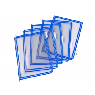 Tarifold 114001 - Funda recambio para porta catálogo, A4, pack de 10 fundas de pvc, color azul