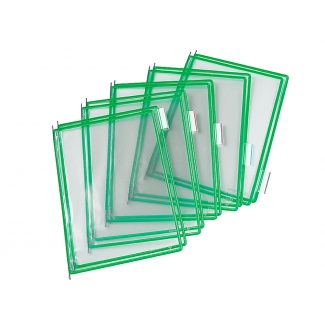 Tarifold 114005 - Funda recambio para porta catálogo, A4, pack de 10 fundas de pvc, color verde