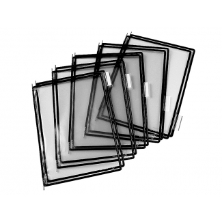 Tarifold 114007 - Funda recambio para porta catálogo, A4, pack de 10 fundas de pvc, color negro