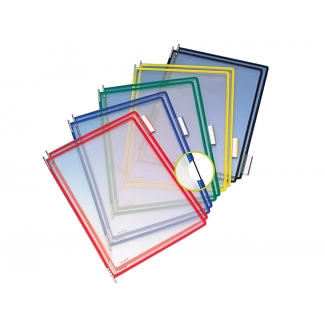 Tarifold 114009 - Funda recambio para porta catálogo, A4, pack de 10 fundas de pvc, colores surtidos