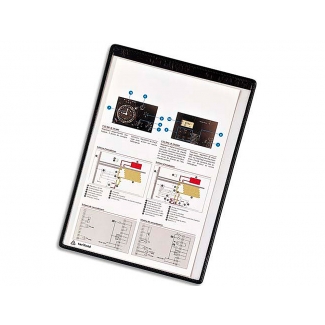 Tarifold 194607 - Funda magnética, A4, pvc, pack de 5 fundas, color negro