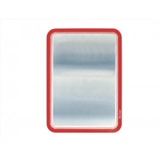 Tarifold 194953 - Marco porta anuncios adhesivo-magnético, A4, pvc, color rojo, pack de 2 unidades
