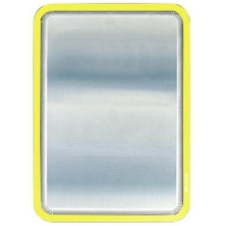 Tarifold 194954 - Marco porta anuncios adhesivo-magnético, A4, pvc, color amarillo, pack de 2 unidades