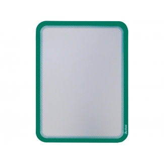 Tarifold 195035 - Marco porta anuncios magnético, A4, pvc, color verde, pack de 2 unidades