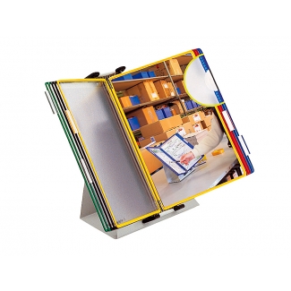 Tarifold 434109 - Porta catálogo de sobremesa, A4, 10 fundas de pvc, colores surtidos