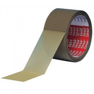 Tesa 04120-00042-00 - Cinta adhesiva para embalar, 50 mm x 66 mt, pvc, marrón