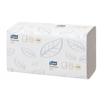 Tork 120288 - Papel secamanos, 21 x 34 cm, paquete de 136 toallas engarzadas