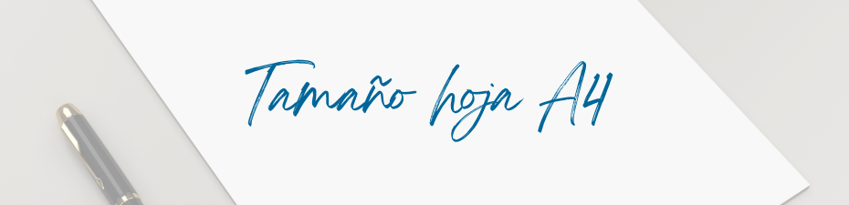 ¿Cuál es el tamaño de hoja a4?